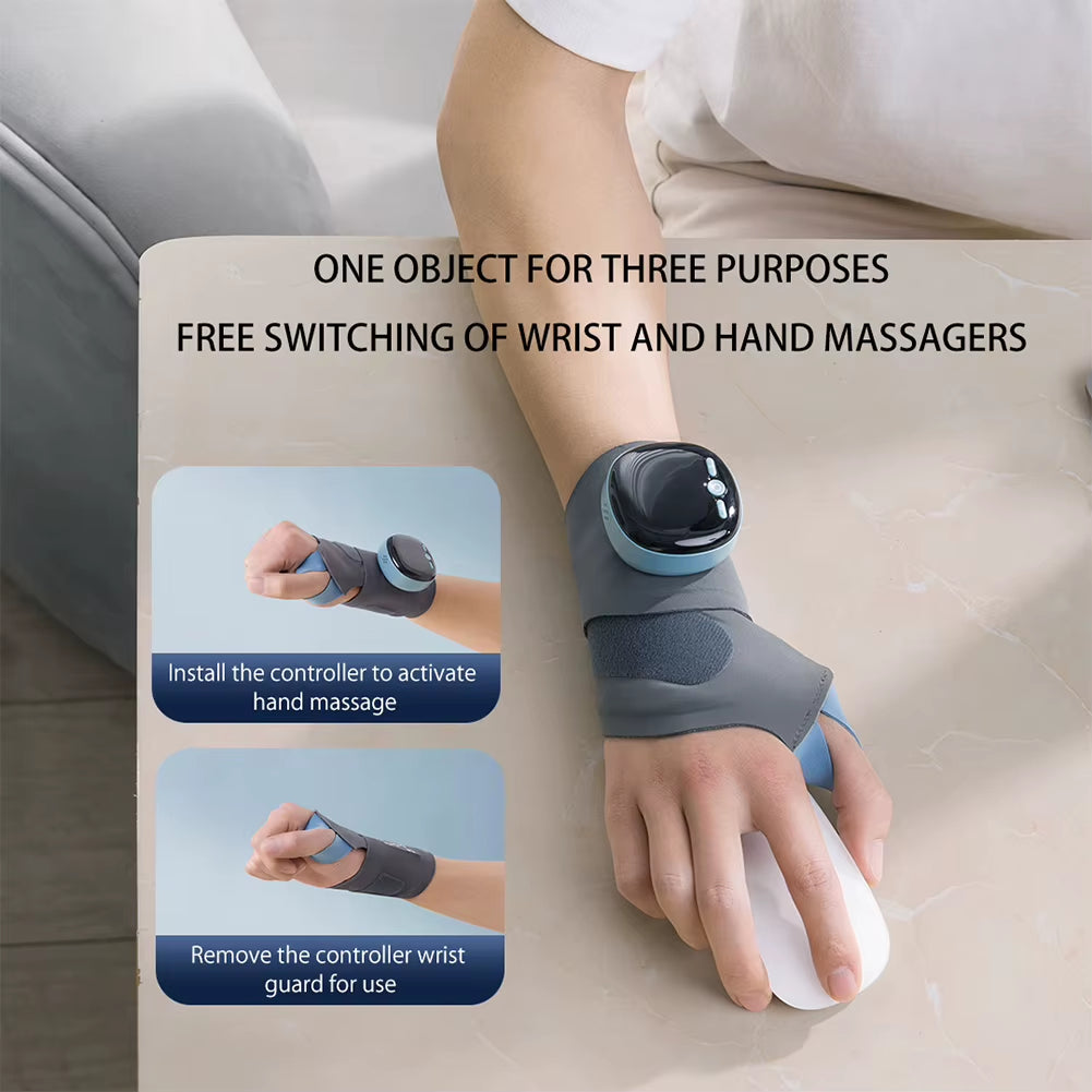 EMS Wrist Guard Wrist Support Brace Smart Heating Wrist Support Strap 5 Modes 9 Levels Wrist Compression Brace for Home Office