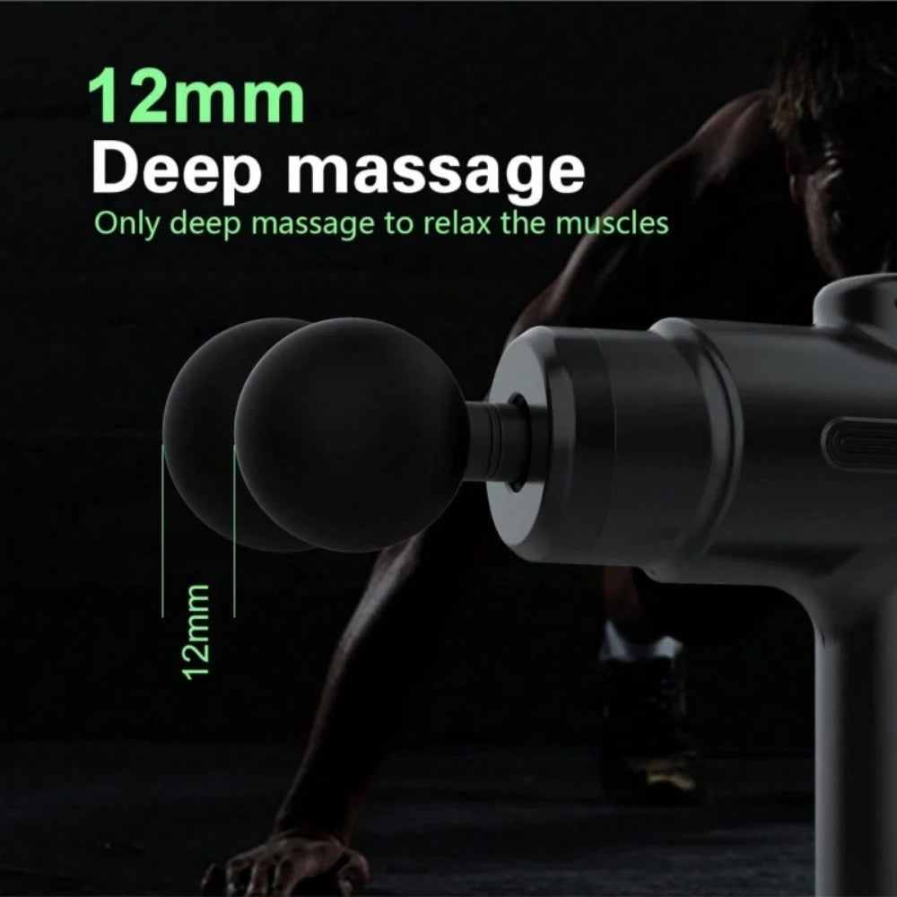 Massage Gun Deep Tissue Percussion Massager, Handheld, with 8 Massage Heads