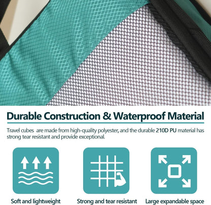 Compression Packing Cubes for Suitcases,5 Set Travel Essentials, Lightweight