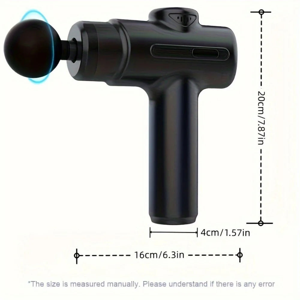 Massage Gun Deep Tissue Percussion Massager, Handheld, with 8 Massage Heads