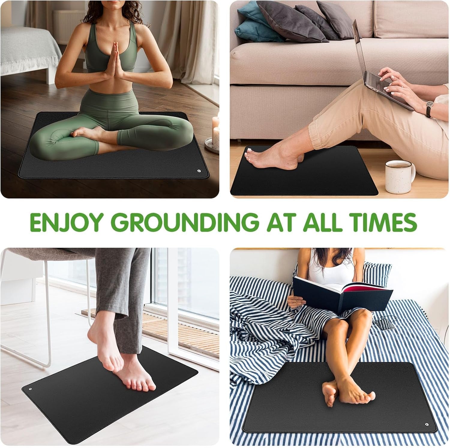 Grounding Mat, Grounding Mat for Bed 23.6 * 35.4. Earth Mat Grounding Pad, Grounding at Home