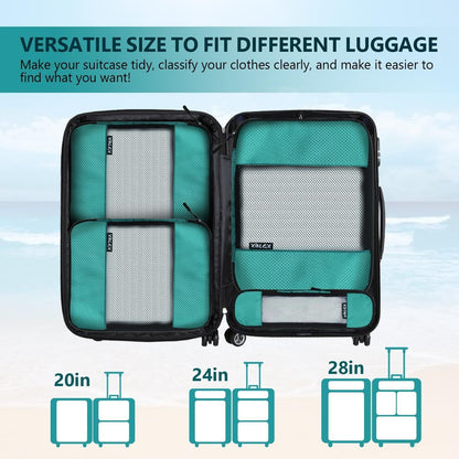Compression Packing Cubes for Suitcases,5 Set Travel Essentials, Lightweight