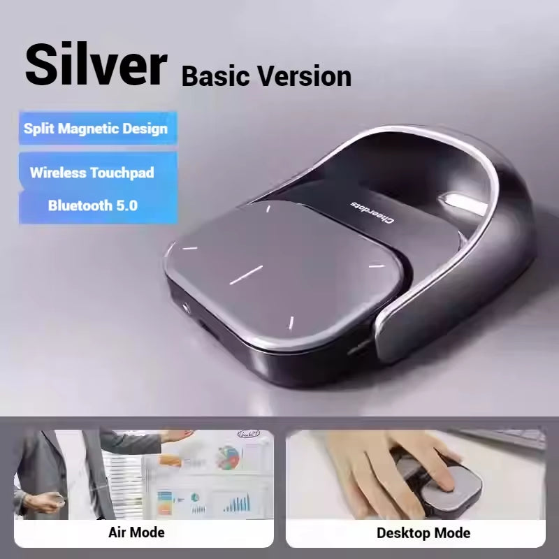 New Detachable Laser Pointer AI Smart Bluetooth Mouse Wireless Touchpad Presenter Remote Voice Recording Deepseek Business Mouse
